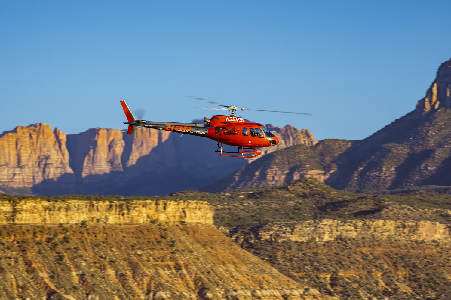 Romantic Zion Helicopter Tour for Valentines Day Adventure