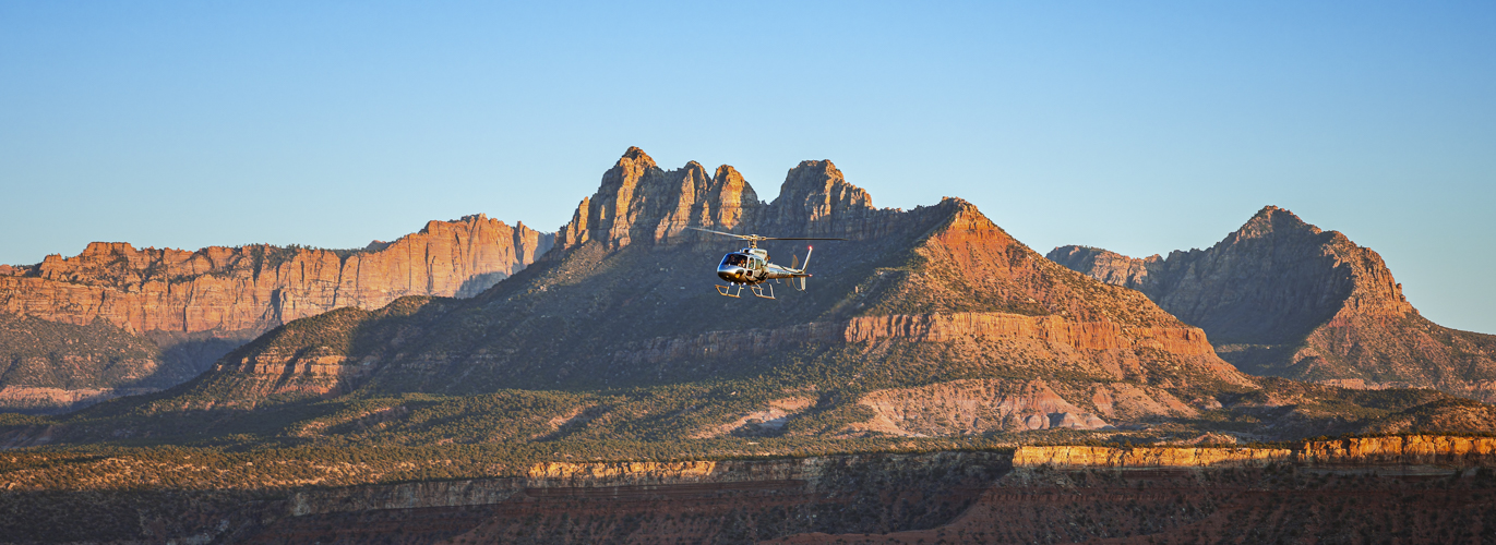 zion helicopters 55 mile zion canaan cliffs tour banner