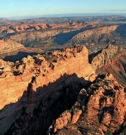 The 55 mile Zion helicopter aerial adventure over the breathtaking Canaan Mountain Wilderness Area where you will see amazing rock formations and right over 2,000? sheer cliffs