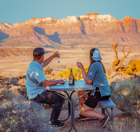 55 Mile Zion Canaan Cliffs helicopter tour with Butte Landing Experience. This landing experience offers absolutely amazing views of Zion National Park and Southern Utah