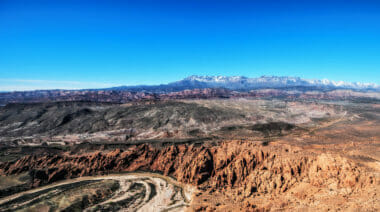 Pine Valley Mountain from Virgin River Pine Valley Mountain from Virgin River